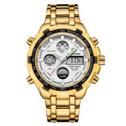men's steel sports watch with alarm, view 3 - MRSLM