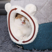convertible plush pet bed and house, view 6 - MRSLM