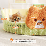 cozy pet bed for cats and small dogs, view 4 - MRSLM