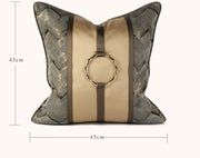 copper ring jacquard cushion cover, view 5 - MRSLM