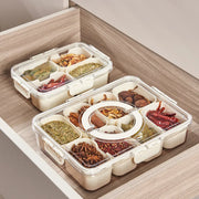 portable snack organizer box with compartments, view 6 - MRSLM
