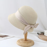 ribbon bow bucket sun hat for women, view 2 - MRSLM