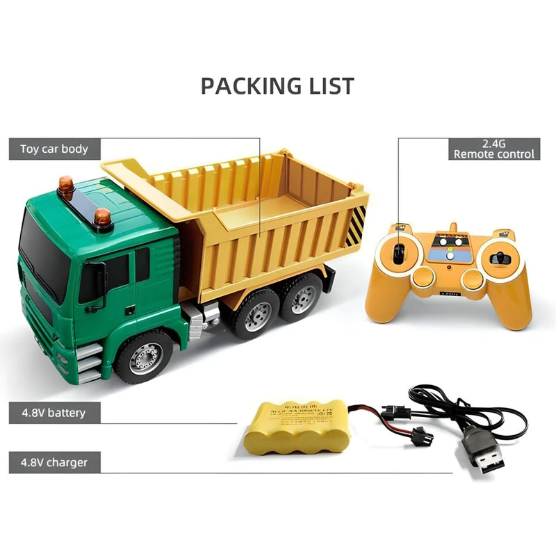 remote control engineering dump truck, view 4 - MRSLM