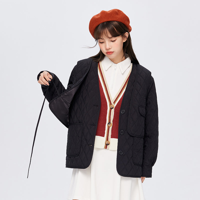 mid-length women's winter coat, view 7 - MRSLM