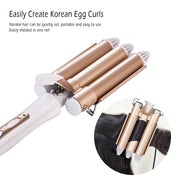 triple barrel hair curler, view 6 - MRSLM