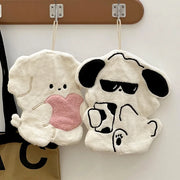 adorable animal hand towels, view 4 - MRSLM