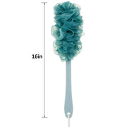 long handle soft mesh shower brush, view 5 - MRSLM
