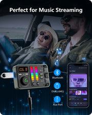 bluetooth 5.3 fm transmitter with pd20w car charger, view 5 - MRSLM