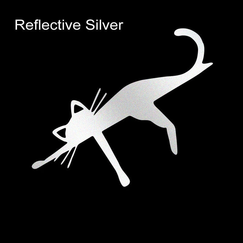 reflective funny cat car stickers, view 3 - MRSLM