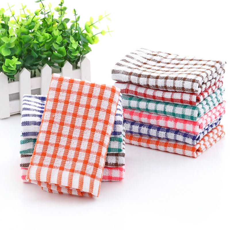 6-piece cotton kitchen tea towels, view 4 - MRSLM
