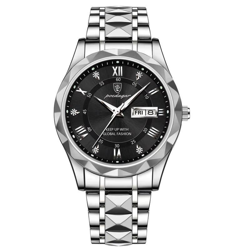 stainless steel quartz men's watch, view 9 - MRSLM
