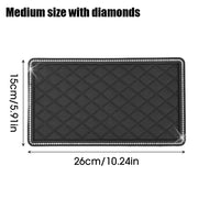 Sparkling diamond anti-slip car dashboard mat, view 2 - MRSLM