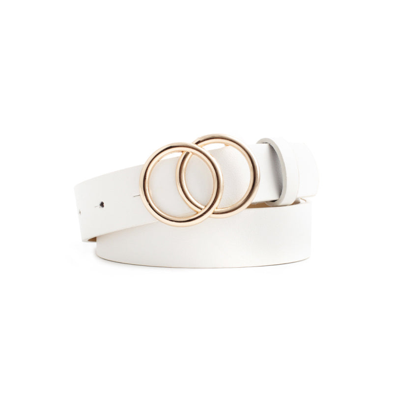 minimalist alloy buckle belt, view 2 - MRSLM
