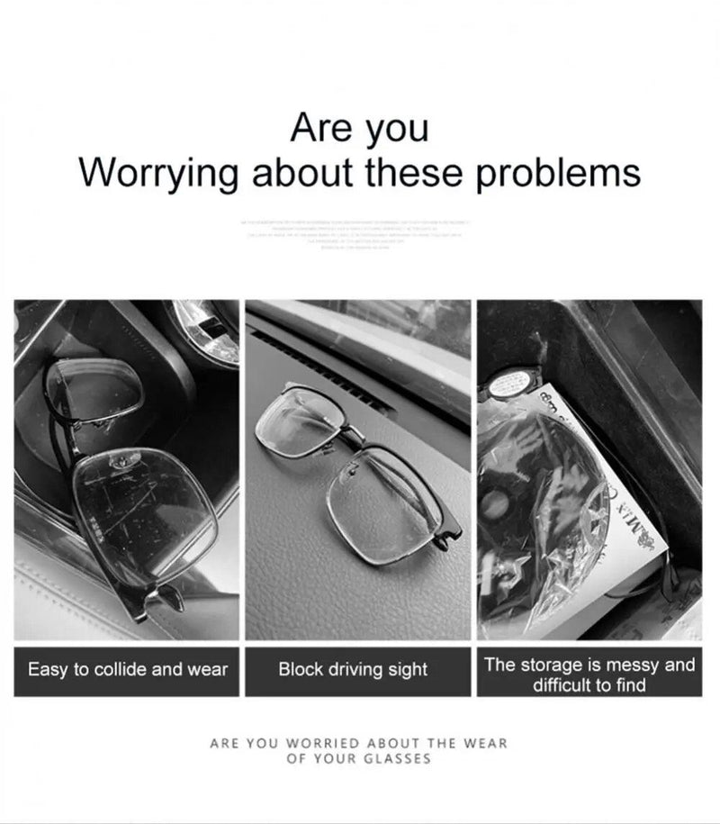 Car sun visor glasses and document holder, view 9 - MRSLM