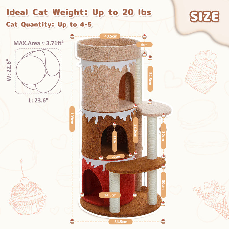 multi-level cat tree tower, view 9 - MRSLM