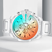 plastic quartz watch for men and women, view 5 - MRSLM