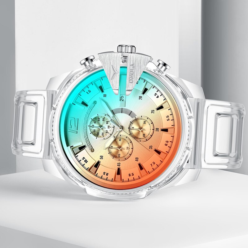 plastic quartz watch for men and women, view 5 - MRSLM