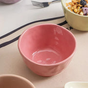 cream style ceramic rice bowl, view 12 - MRSLM