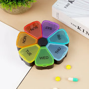 compact 7-grids travel pill organizer, view 2 - MRSLM