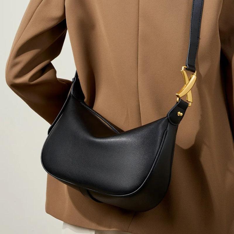 soft leather dumpling crossbody bag, view 7 - MRSLM