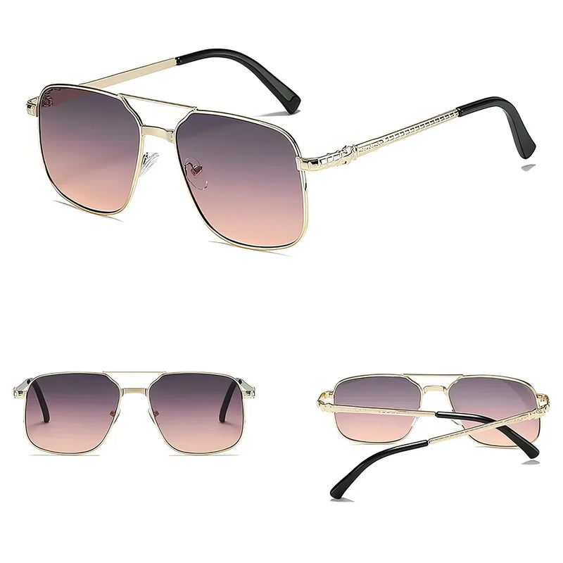 metal square frame sunglasses, view 16 - MRSLM