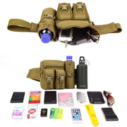 tactical waist bag with water bottle pockets, view 8 - MRSLM