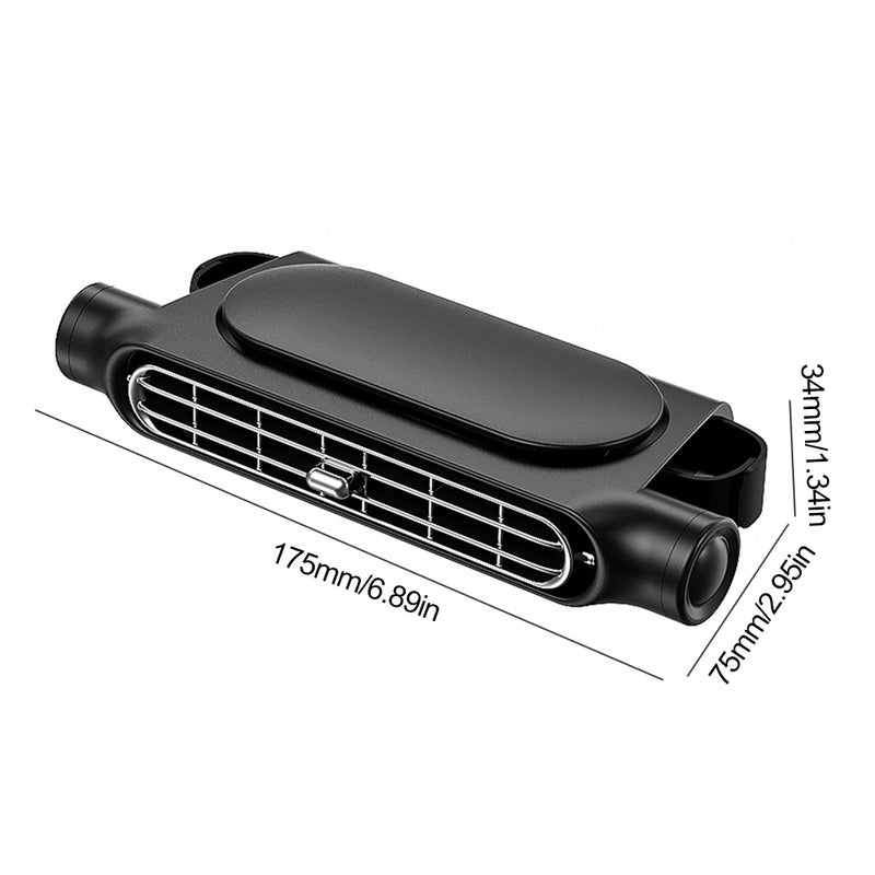 3-speed car seat cooling fan, view 3 - MRSLM