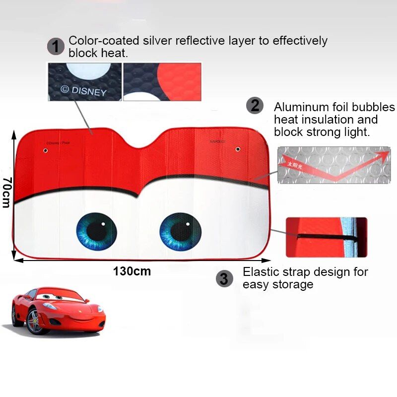 aluminum foil car sunshade, view 8 - MRSLM