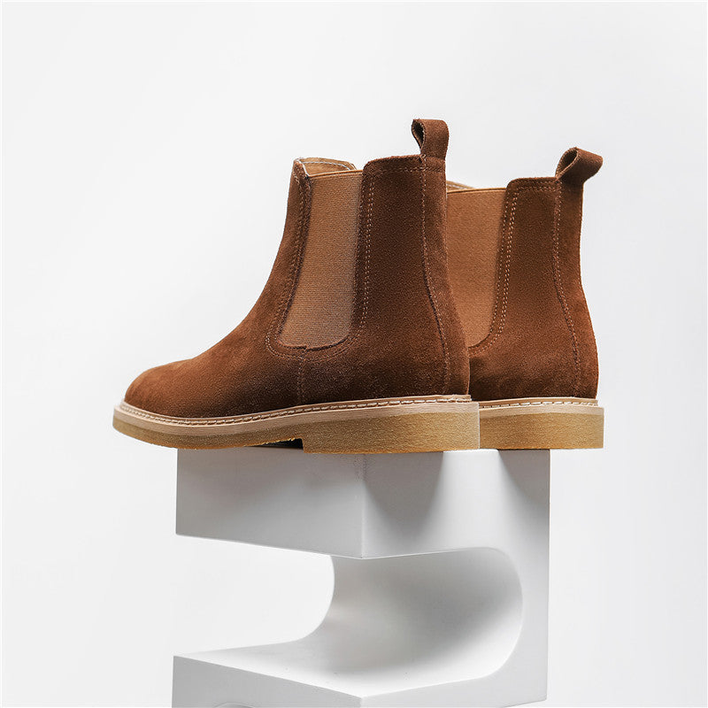 men's leather ankle Chelsea boots, view 9 - MRSLM
