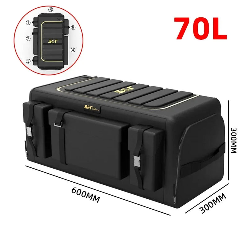 car trunk storage organizer with lid, view 3 - MRSLM