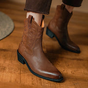 retro high heel ankle boots - MRSLM