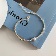 women's s925 silver love tag bracelet, view 5 - MRSLM