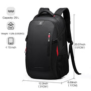waterproof 29L laptop backpack, view 8 - MRSLM