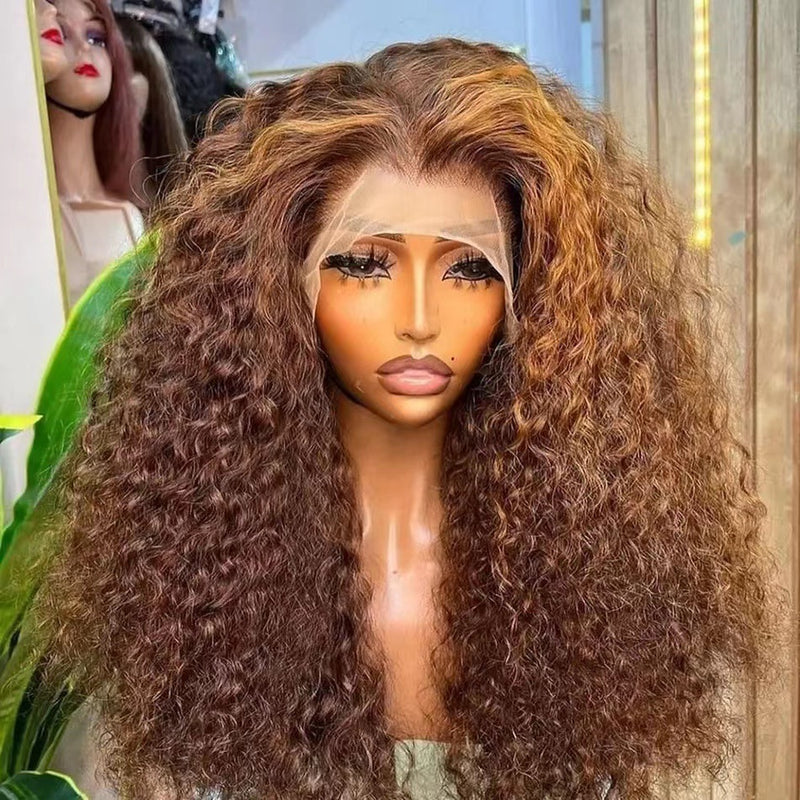 curly Afro wig dark brown - MRSLM