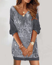 lace v-neck off-the-shoulder dress, view 13 - MRSLM