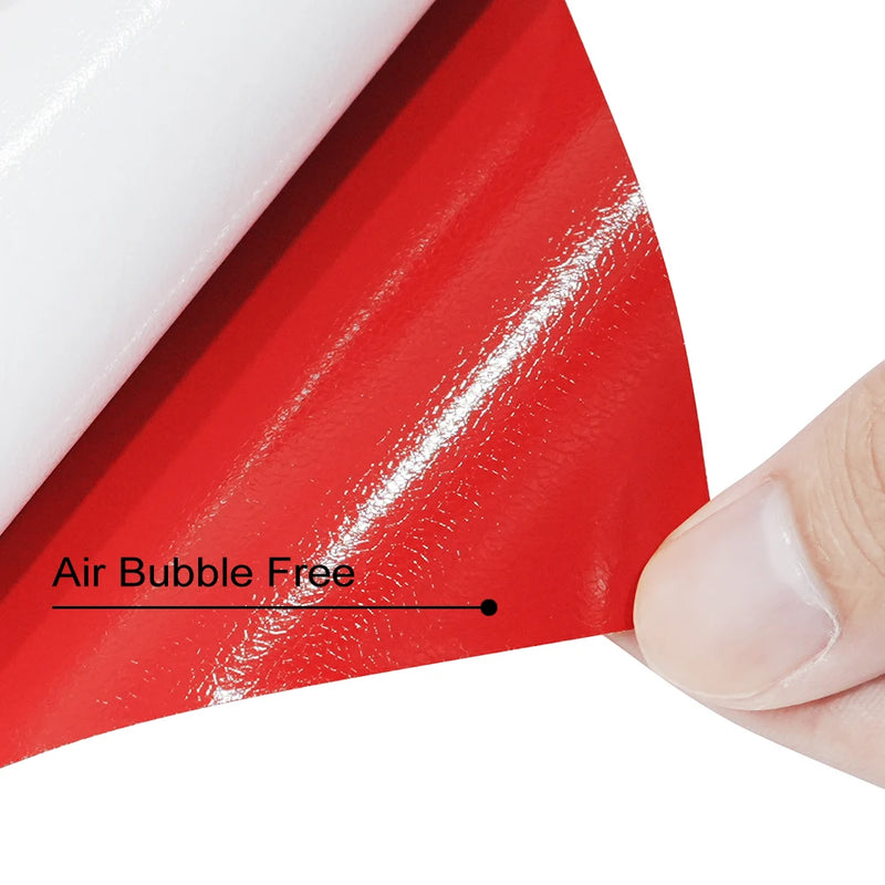 ultra glossy red car vinyl wrap film, view 7 - MRSLM
