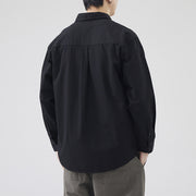 Men's heavy cotton long-sleeved shirt, view 3 - MRSLM