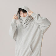 hooded turtleneck workwear sweater, view 2 - MRSLM