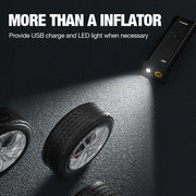 portable electric tire inflator pump with led light, view 7 - MRSLM