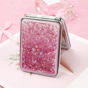 flowing sands pocket makeup mirror, view 4 - MRSLM