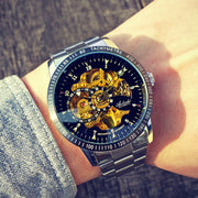 men's automatic hollow mechanical watch, view 15 - MRSLM