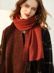 wool pashmina shawl for women, view 3 - MRSLM