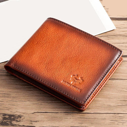 genuine leather bifold wallet - MRSLM