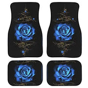 Red rose printed all-weather car floor mats, view 2 - MRSLM