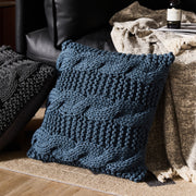 chunky knit throw pillow, view 5 - MRSLM