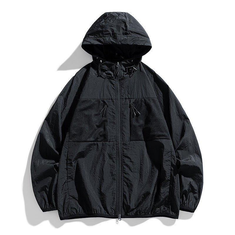 men's loose ice silk coat, view 8 - MRSLM
