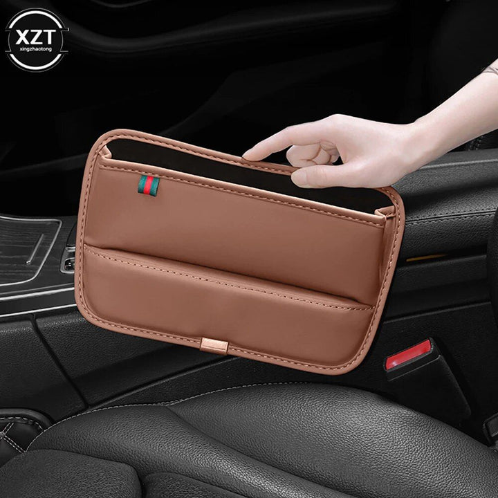 Luxury PU Leather Car Seat Gap Filler & Organizer