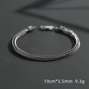 men's s925 silver chain bracelet, view 8 - MRSLM
