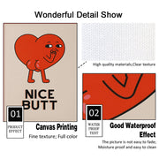 funny bathroom wall art canvas print, view 5 - MRSLM