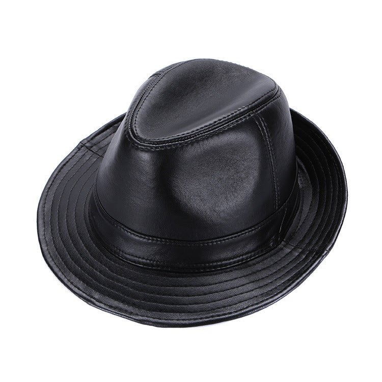 men's sheepskin leather top hat - MRSLM